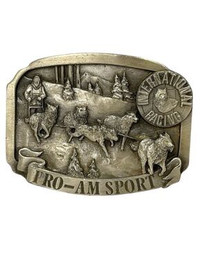 Siskiyou Pewter Pro-Am Sport Belt Buckle International Racing Iditarod Bergamot